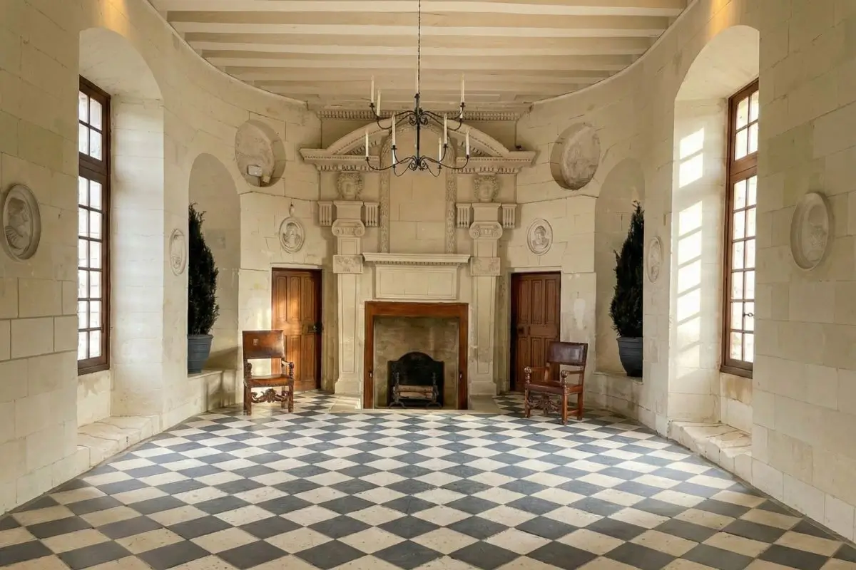 Chenonceau Castle - Loire Valley - Fireplace