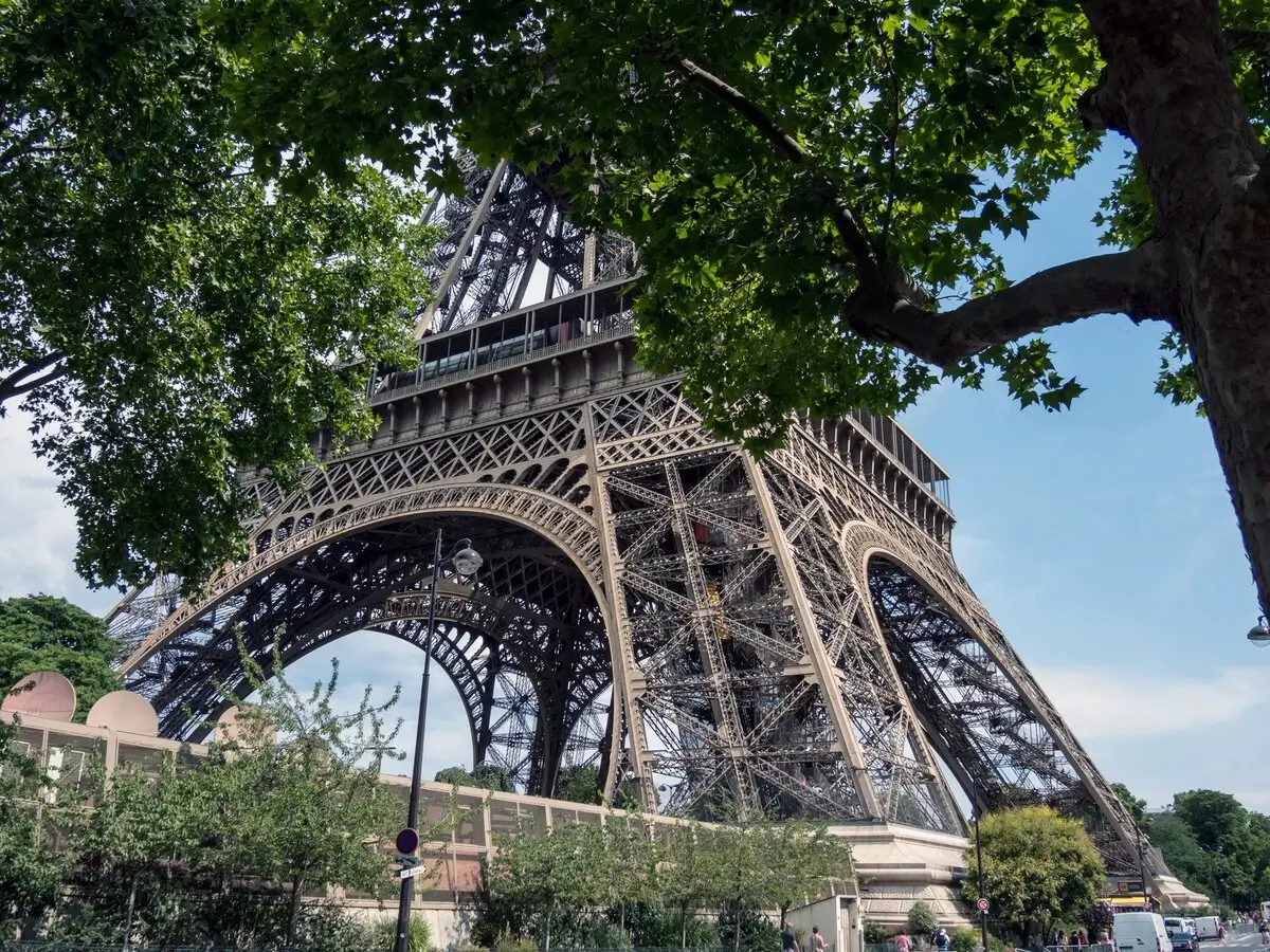 Feet of the Eiffel Tower from the Ground
