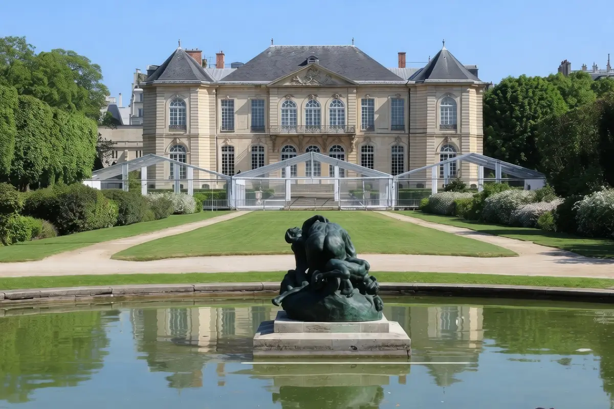 Rodin Museum - Paris - Main Building - Garden View