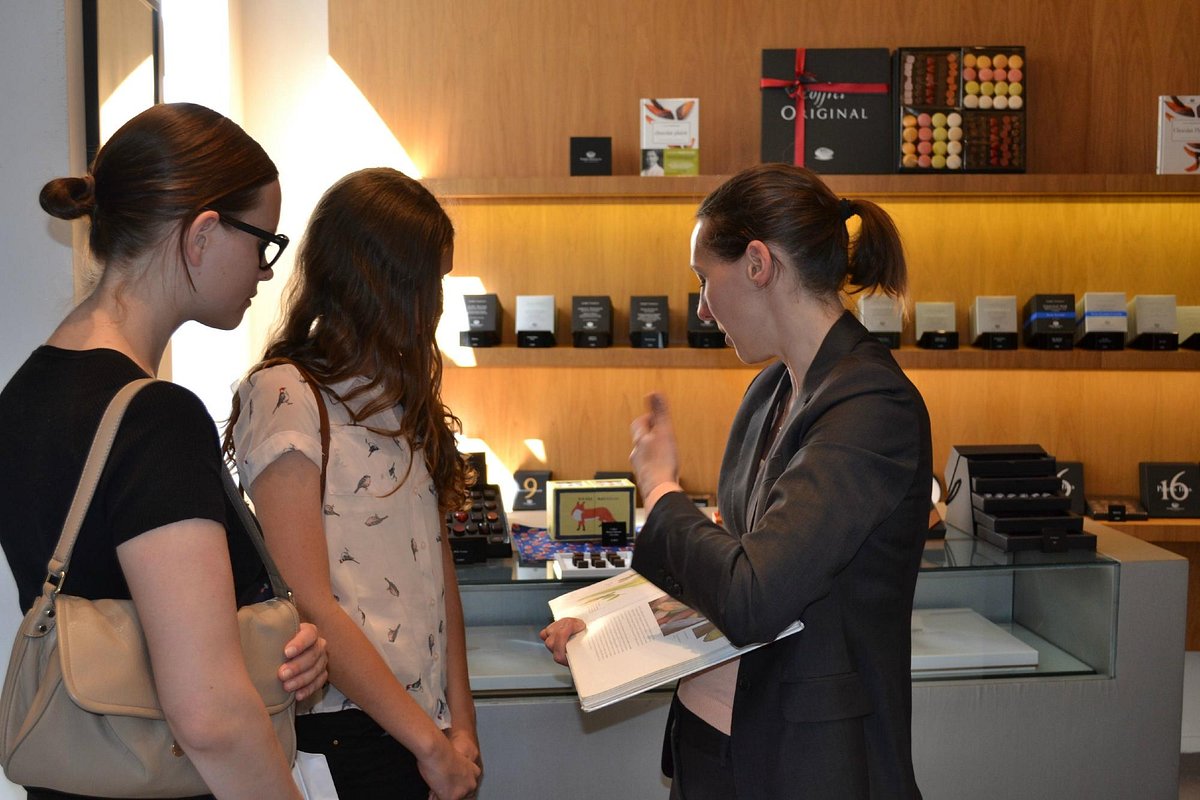 Paris Private Chocolate and Pastry Tour - In a Chocolate Shop with the Guide Carine