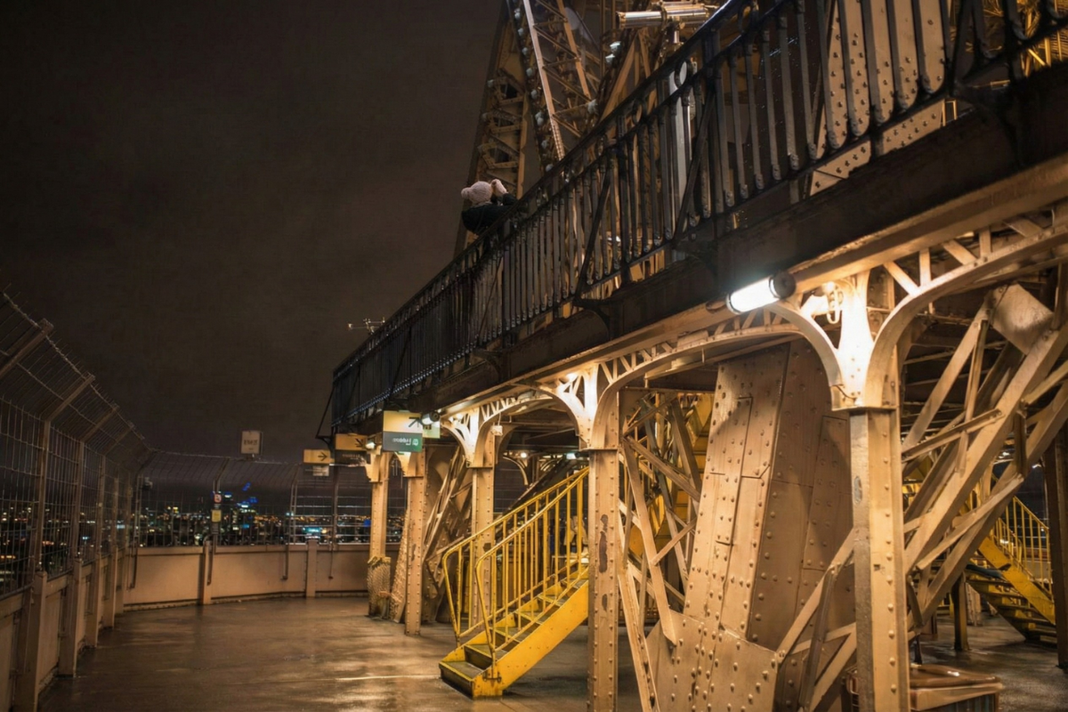 Eiffel Tower at Night - 2nd Floor Platform